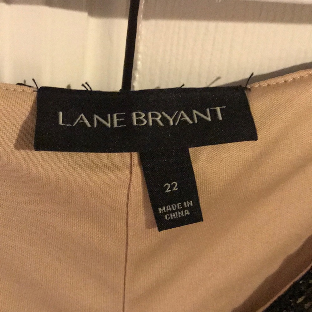Lane Bryant Black Lace Dress with nude underlay - Picture 4 of 5